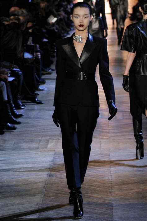 stivali swarovski ysl|Saint Laurent Fall 2012 Ready.